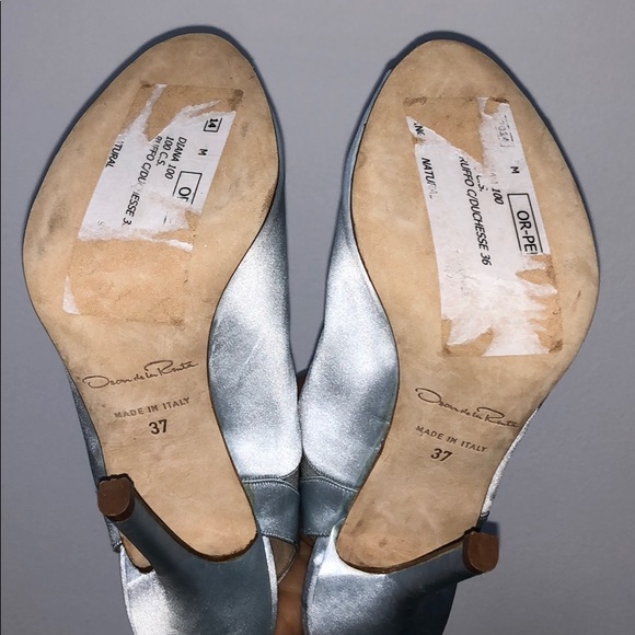 Baby blue satin peep toe bootie - Picture 5 of 5